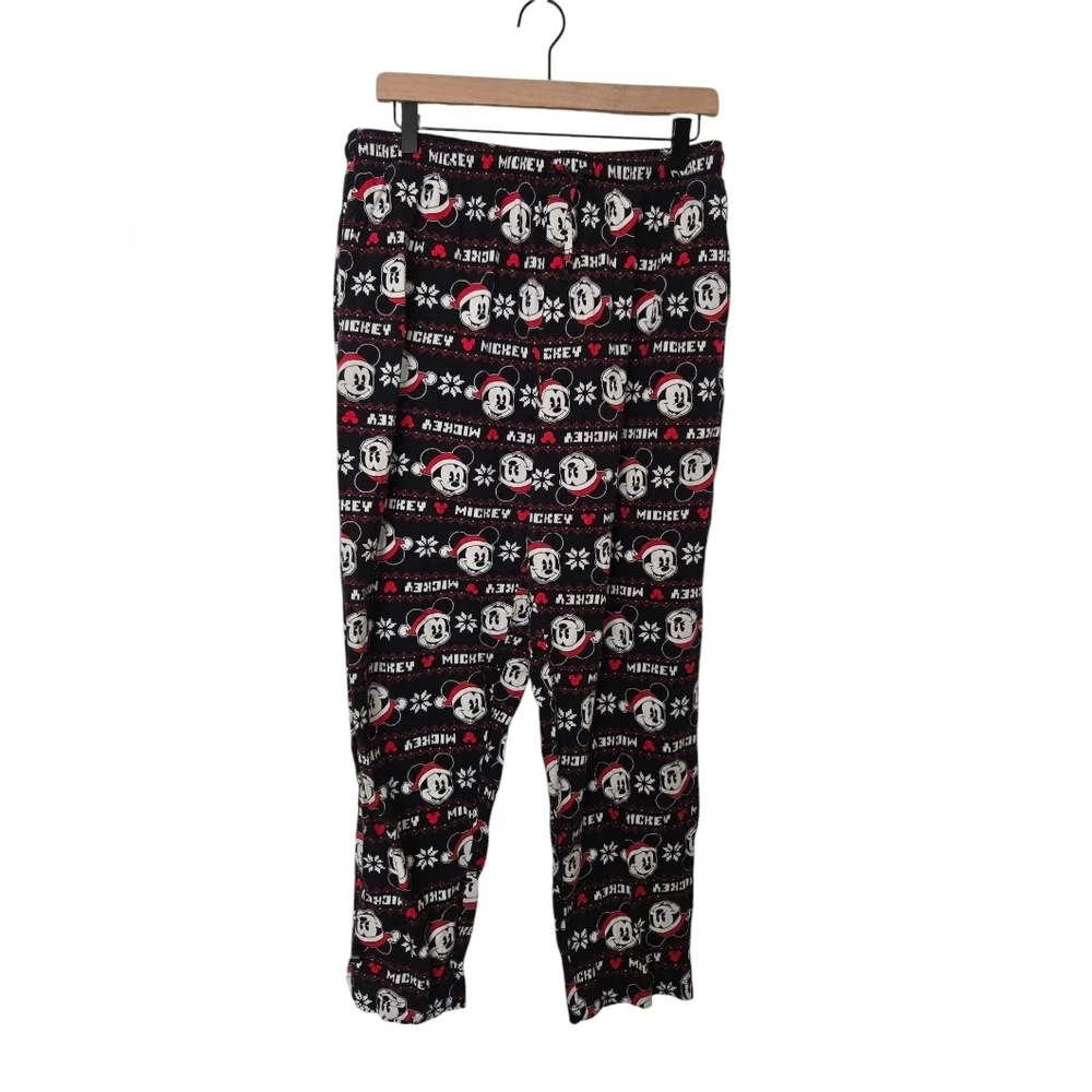 Mickey Mouse Pajama Pants Size Large Euc